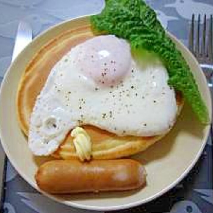手作りパンケーキで ウィンナー卵焼きプレート レシピ 作り方 By まろんぱんまん 楽天レシピ 手作りパンケーキで ウィンナー卵焼きプレート レシピ 作り方 By まろんぱんまん 楽天レシピ